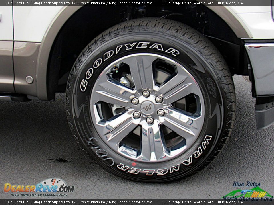 2019 Ford F150 King Ranch SuperCrew 4x4 White Platinum / King Ranch Kingsville/Java Photo #9