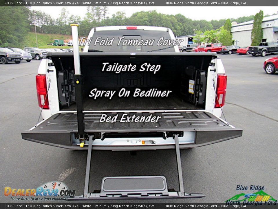 2019 Ford F150 King Ranch SuperCrew 4x4 White Platinum / King Ranch Kingsville/Java Photo #13