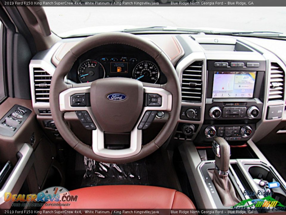 2019 Ford F150 King Ranch SuperCrew 4x4 White Platinum / King Ranch Kingsville/Java Photo #26
