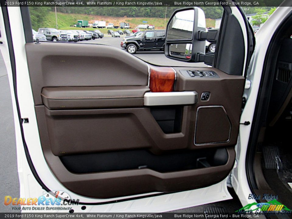 2019 Ford F150 King Ranch SuperCrew 4x4 White Platinum / King Ranch Kingsville/Java Photo #30