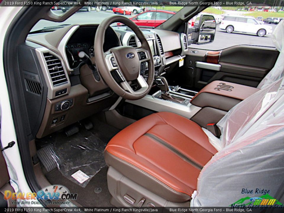 2019 Ford F150 King Ranch SuperCrew 4x4 White Platinum / King Ranch Kingsville/Java Photo #31