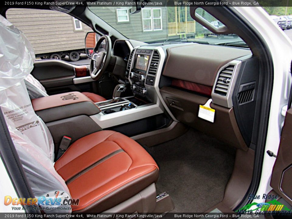 2019 Ford F150 King Ranch SuperCrew 4x4 White Platinum / King Ranch Kingsville/Java Photo #32