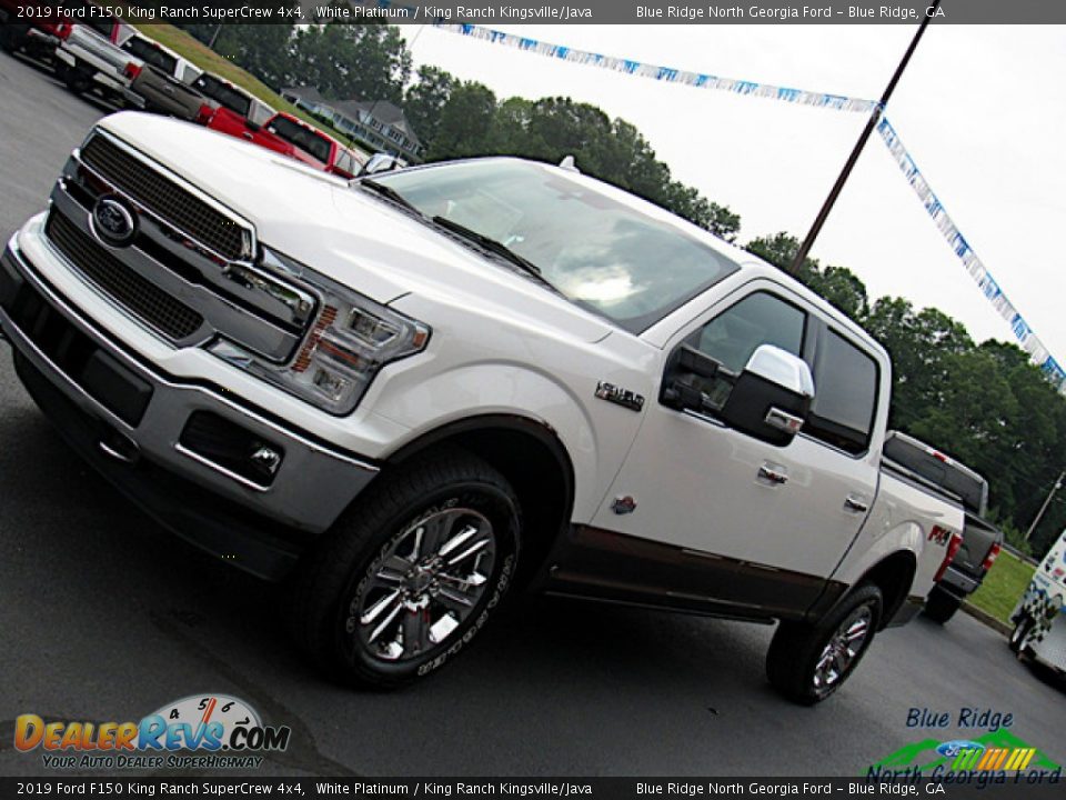 2019 Ford F150 King Ranch SuperCrew 4x4 White Platinum / King Ranch Kingsville/Java Photo #34