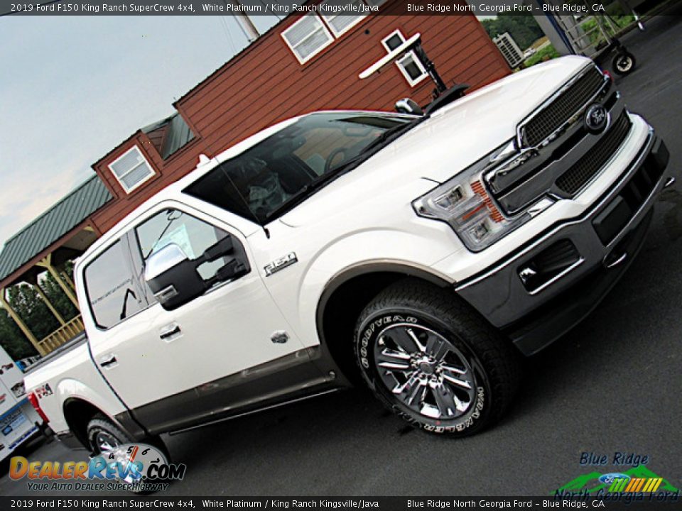2019 Ford F150 King Ranch SuperCrew 4x4 White Platinum / King Ranch Kingsville/Java Photo #35
