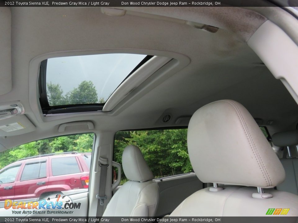 2012 Toyota Sienna XLE Predawn Gray Mica / Light Gray Photo #2