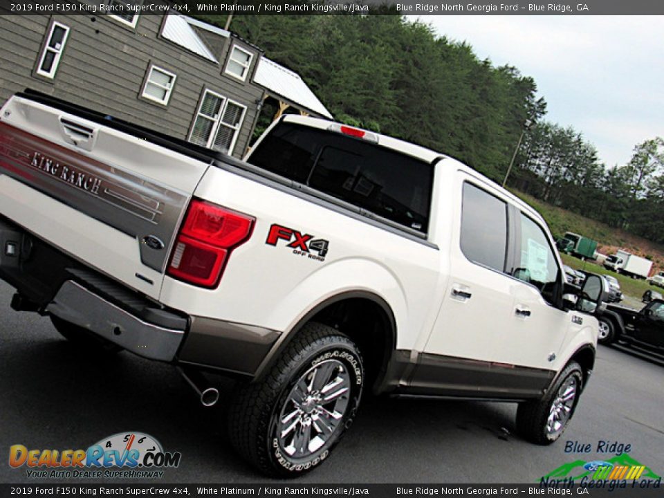 2019 Ford F150 King Ranch SuperCrew 4x4 White Platinum / King Ranch Kingsville/Java Photo #36