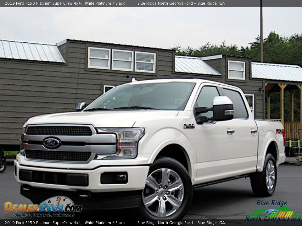 2019 Ford F150 Platinum SuperCrew 4x4 White Platinum / Black Photo #1