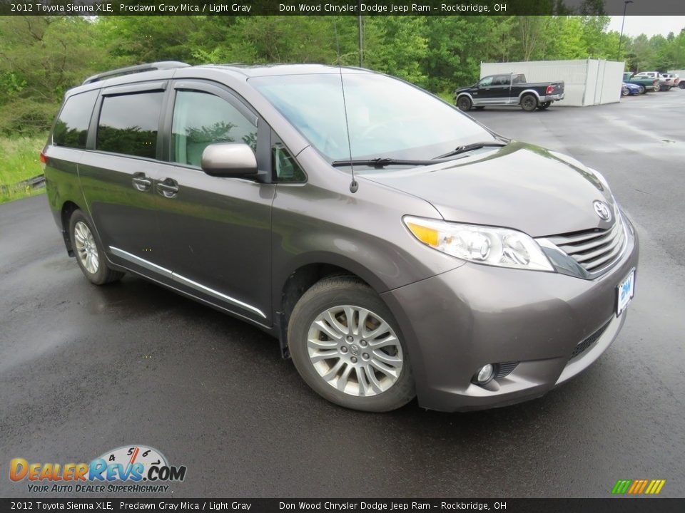 2012 Toyota Sienna XLE Predawn Gray Mica / Light Gray Photo #5