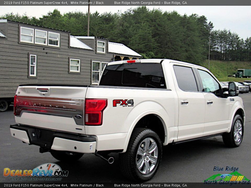 2019 Ford F150 Platinum SuperCrew 4x4 White Platinum / Black Photo #5