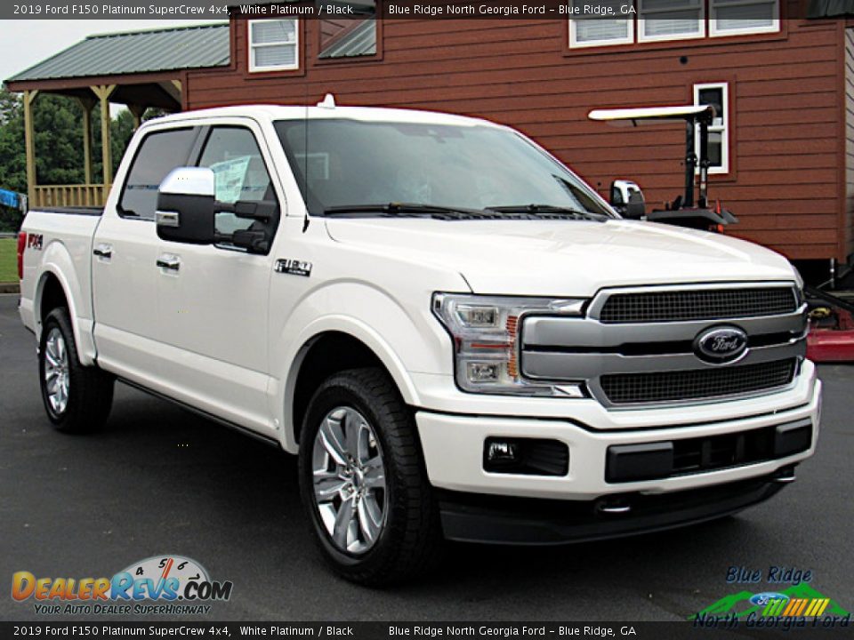 2019 Ford F150 Platinum SuperCrew 4x4 White Platinum / Black Photo #7