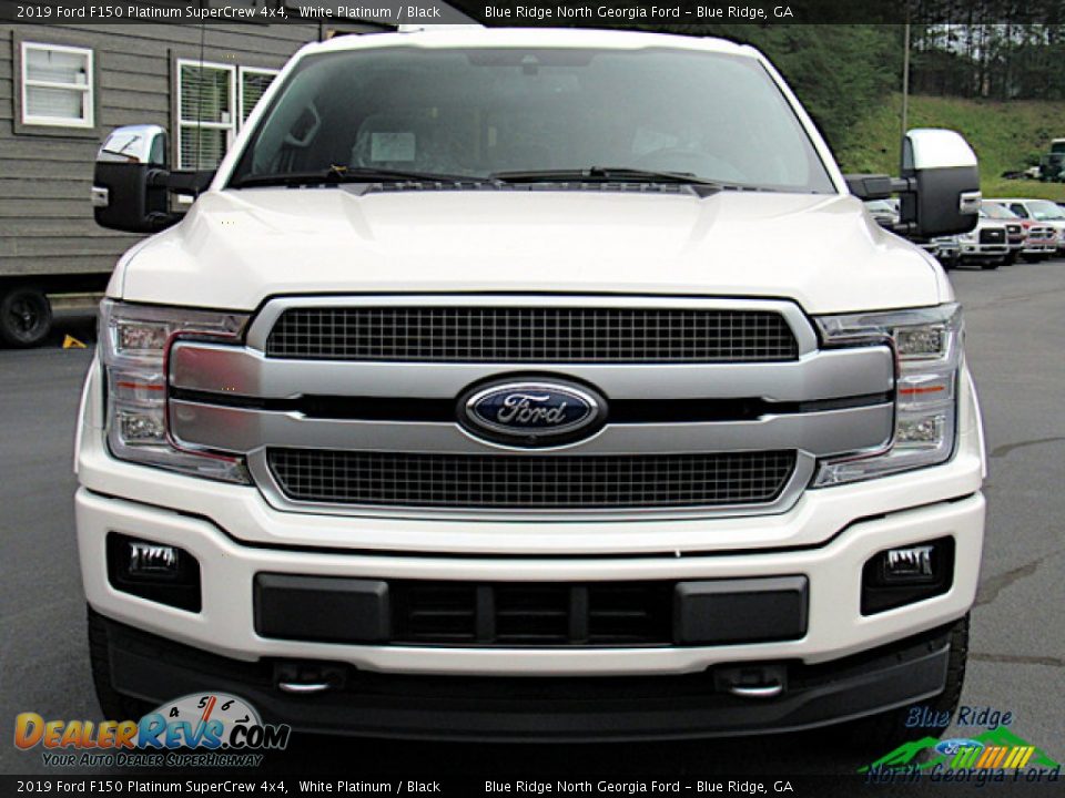 2019 Ford F150 Platinum SuperCrew 4x4 White Platinum / Black Photo #8