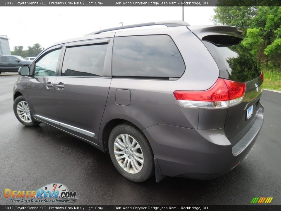 2012 Toyota Sienna XLE Predawn Gray Mica / Light Gray Photo #12