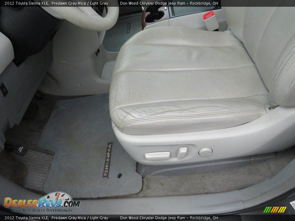 2012 Toyota Sienna XLE Predawn Gray Mica / Light Gray Photo #24