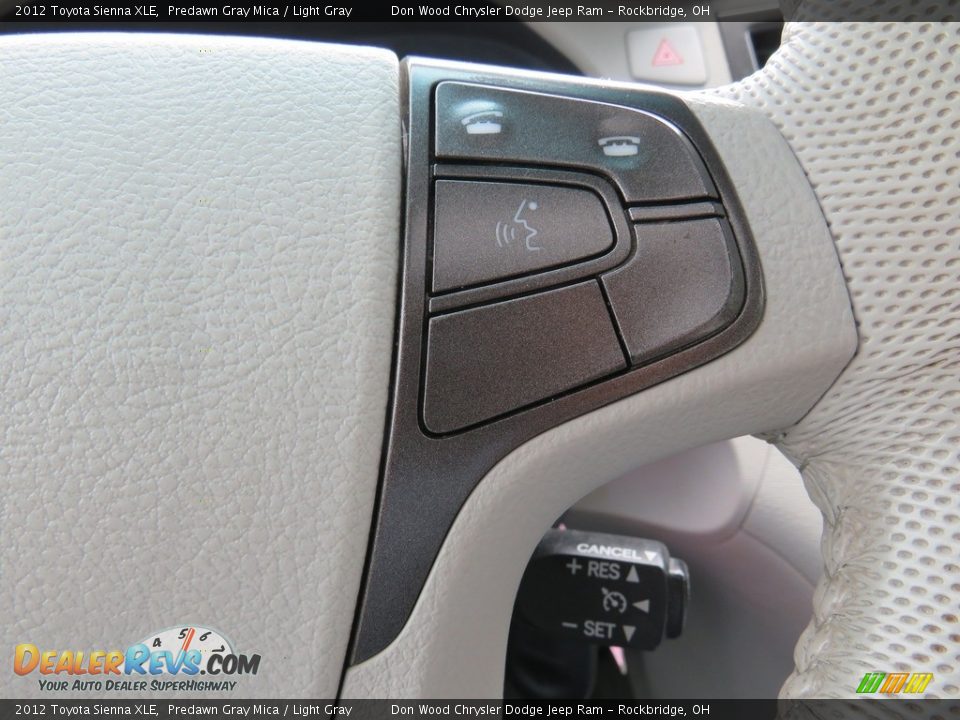 2012 Toyota Sienna XLE Predawn Gray Mica / Light Gray Photo #35