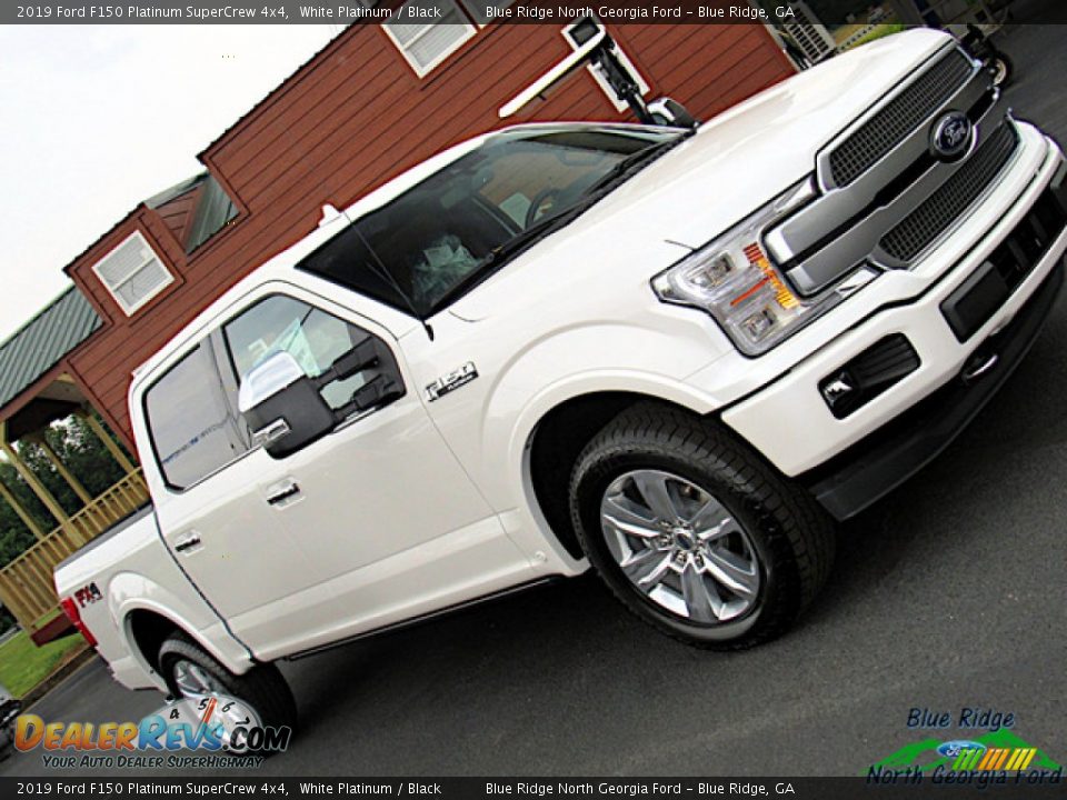 2019 Ford F150 Platinum SuperCrew 4x4 White Platinum / Black Photo #35