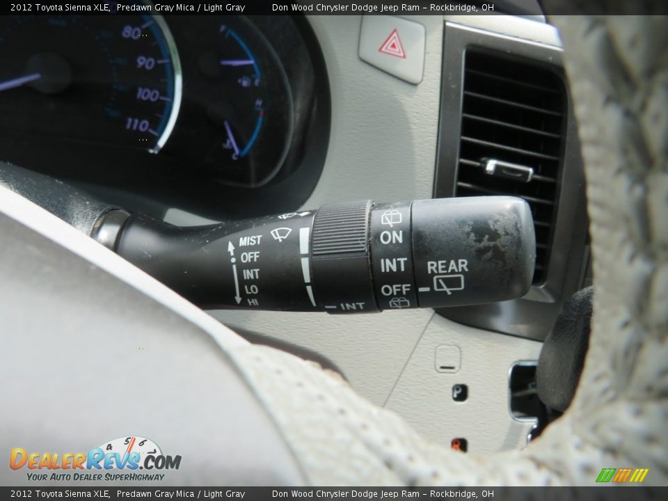 2012 Toyota Sienna XLE Predawn Gray Mica / Light Gray Photo #36