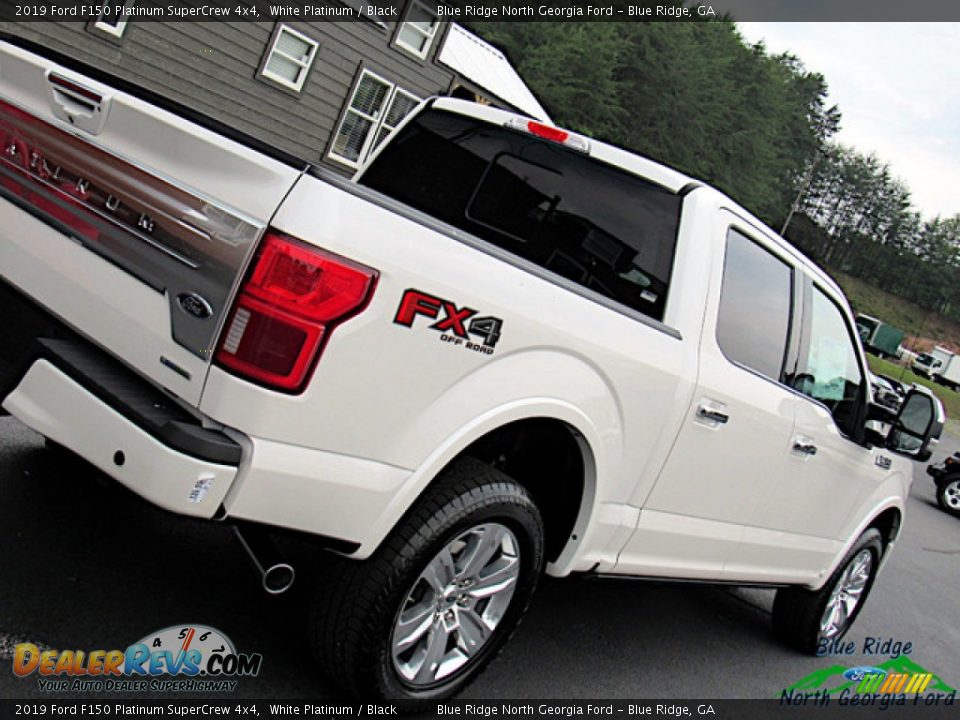 2019 Ford F150 Platinum SuperCrew 4x4 White Platinum / Black Photo #36