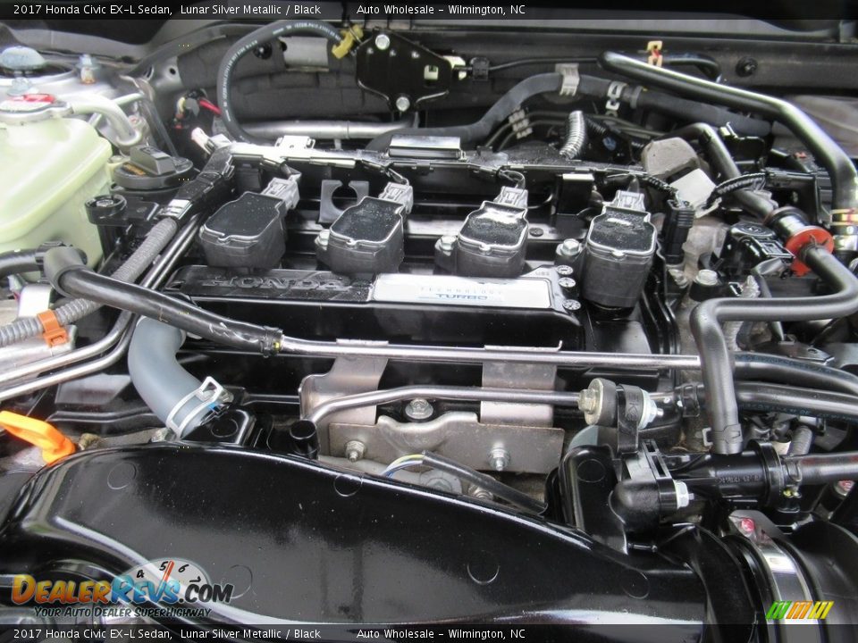 2017 Honda Civic EX-L Sedan Lunar Silver Metallic / Black Photo #6