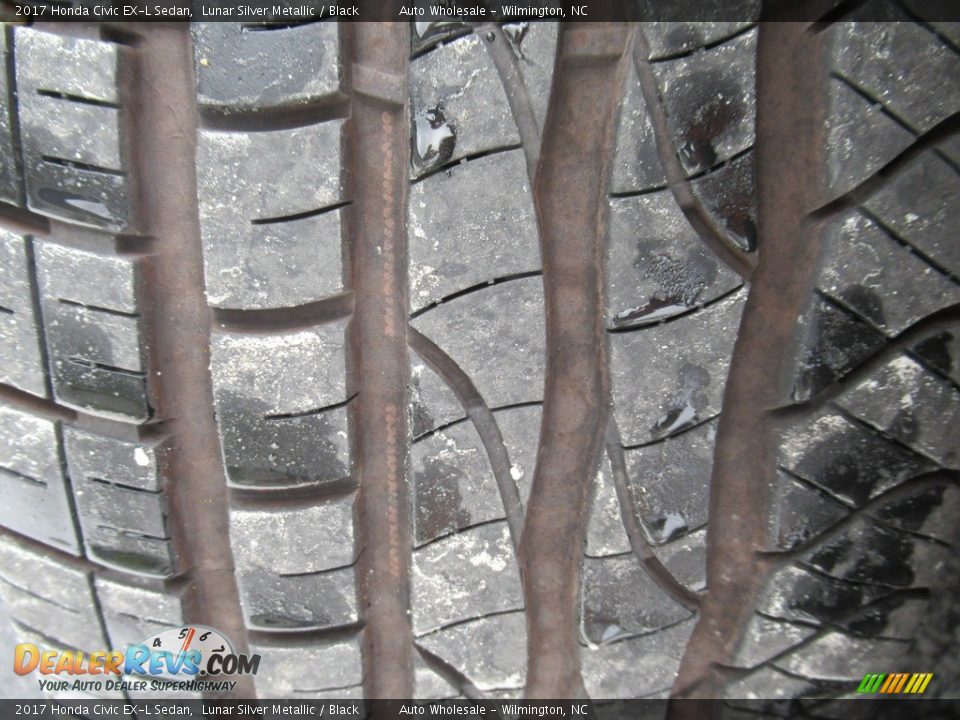 2017 Honda Civic EX-L Sedan Lunar Silver Metallic / Black Photo #9