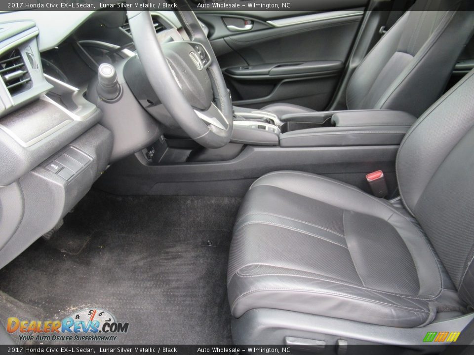 2017 Honda Civic EX-L Sedan Lunar Silver Metallic / Black Photo #10