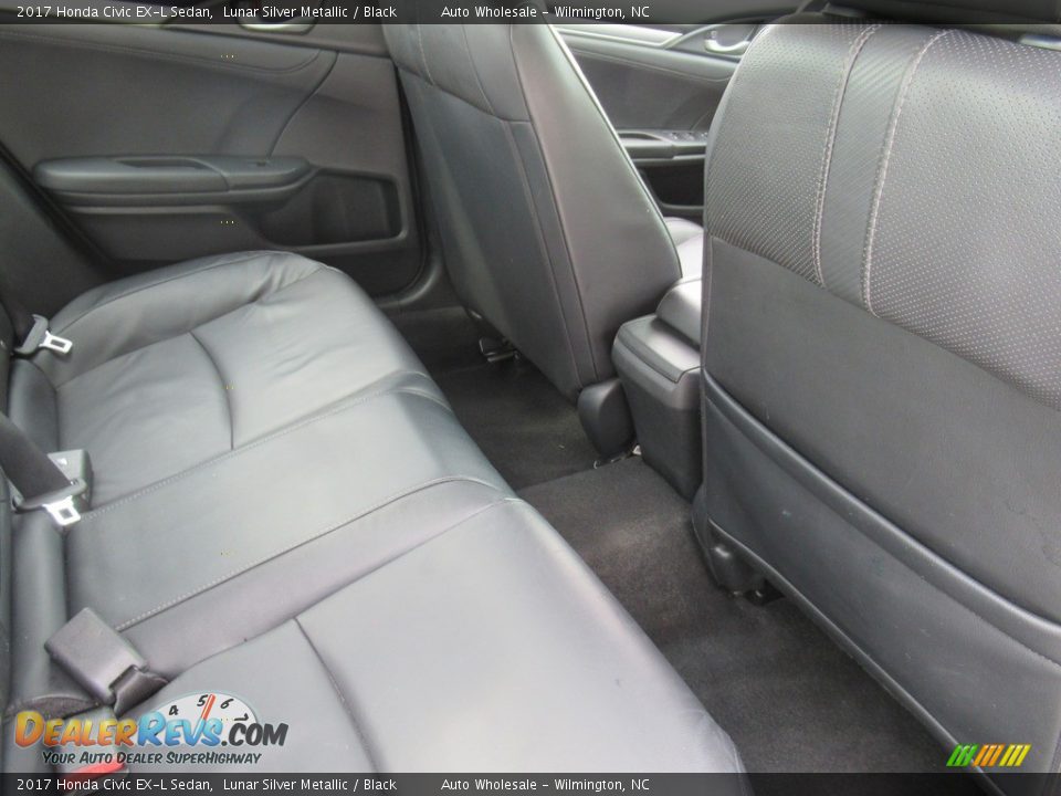 2017 Honda Civic EX-L Sedan Lunar Silver Metallic / Black Photo #13