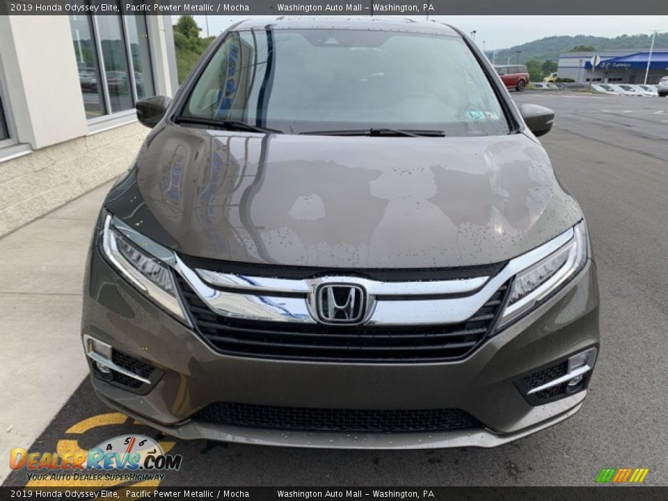 2019 Honda Odyssey Elite Pacific Pewter Metallic / Mocha Photo #3