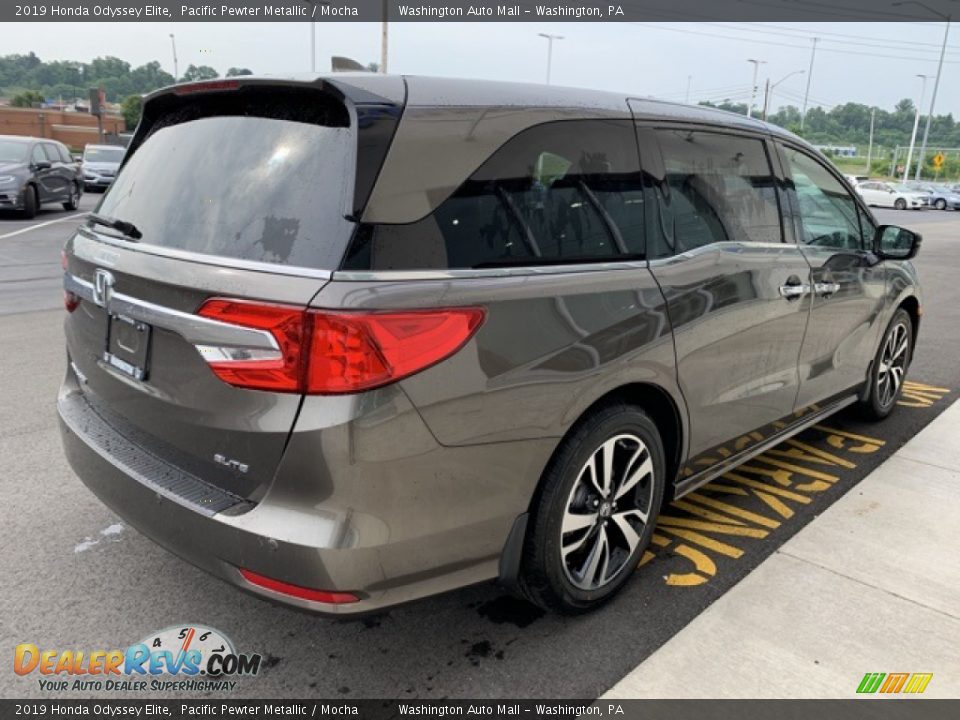 2019 Honda Odyssey Elite Pacific Pewter Metallic / Mocha Photo #5