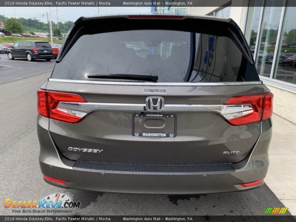 2019 Honda Odyssey Elite Pacific Pewter Metallic / Mocha Photo #6