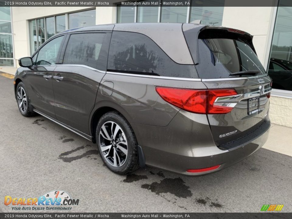 2019 Honda Odyssey Elite Pacific Pewter Metallic / Mocha Photo #7