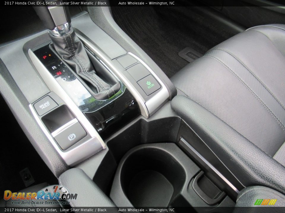 2017 Honda Civic EX-L Sedan Lunar Silver Metallic / Black Photo #19