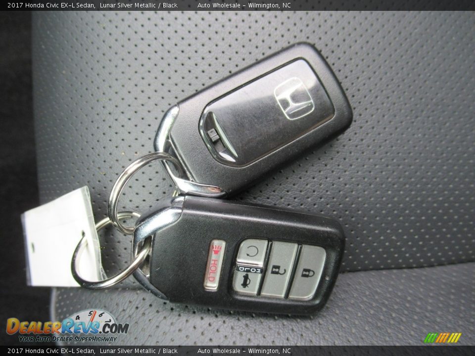 2017 Honda Civic EX-L Sedan Lunar Silver Metallic / Black Photo #20