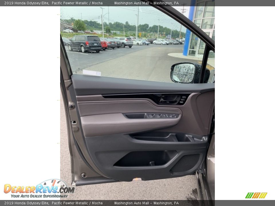 2019 Honda Odyssey Elite Pacific Pewter Metallic / Mocha Photo #10