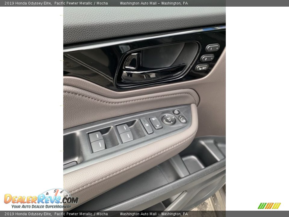 2019 Honda Odyssey Elite Pacific Pewter Metallic / Mocha Photo #11