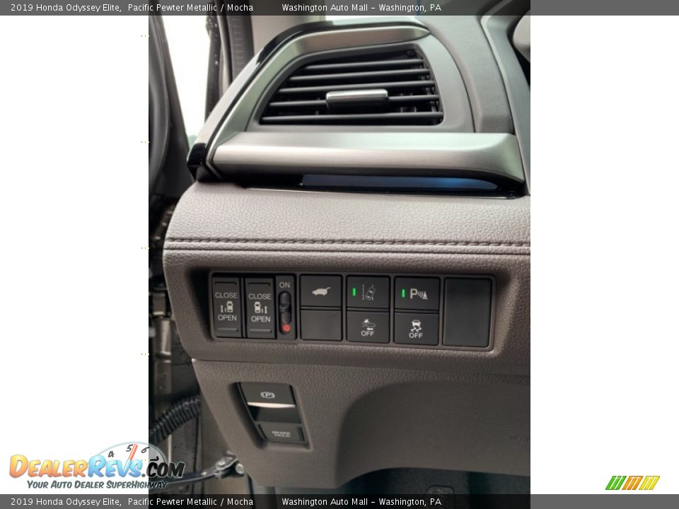 2019 Honda Odyssey Elite Pacific Pewter Metallic / Mocha Photo #12