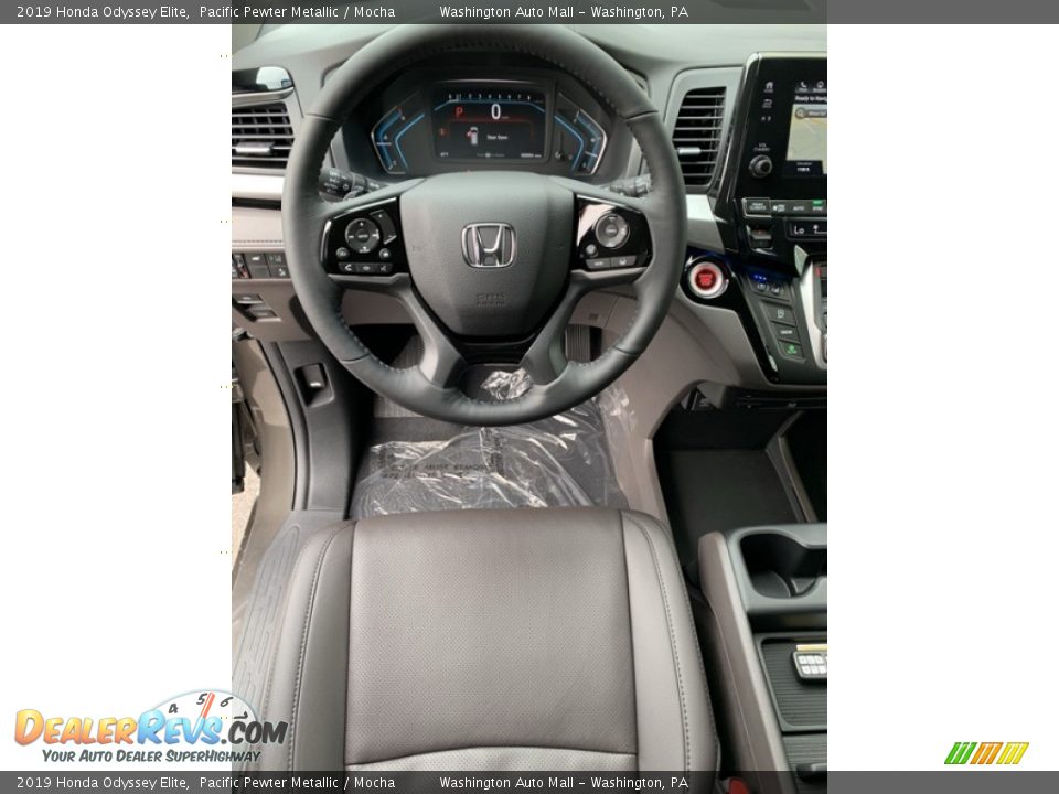 2019 Honda Odyssey Elite Pacific Pewter Metallic / Mocha Photo #13