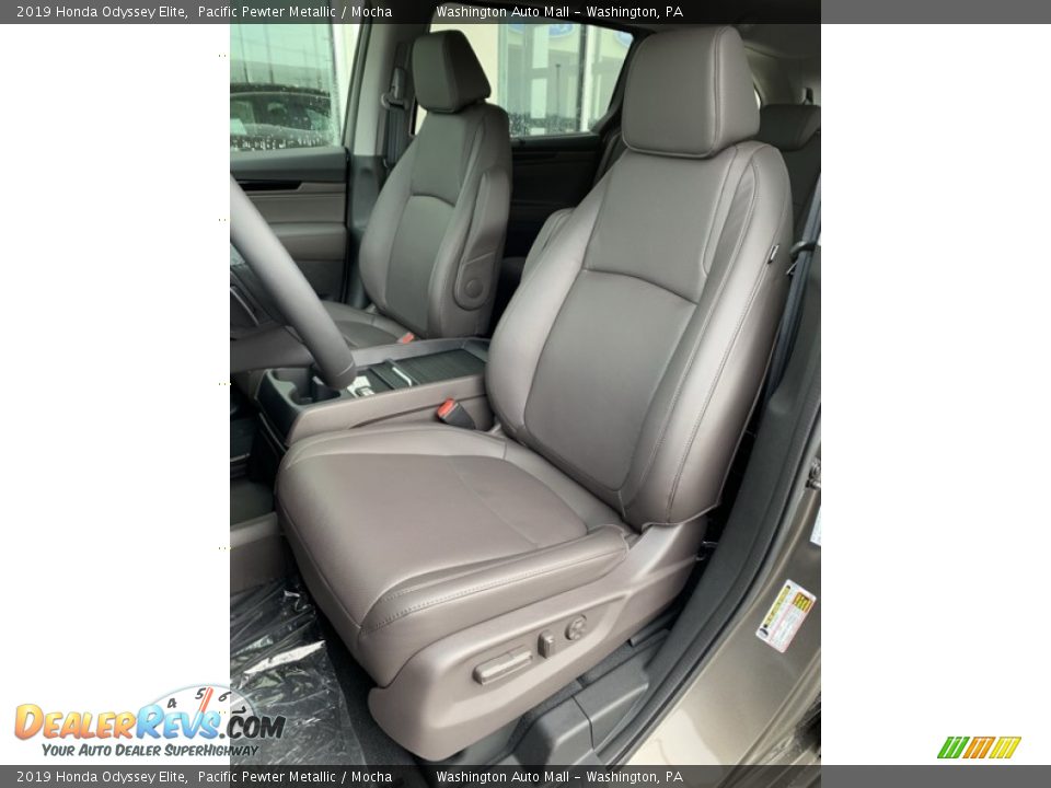 2019 Honda Odyssey Elite Pacific Pewter Metallic / Mocha Photo #14