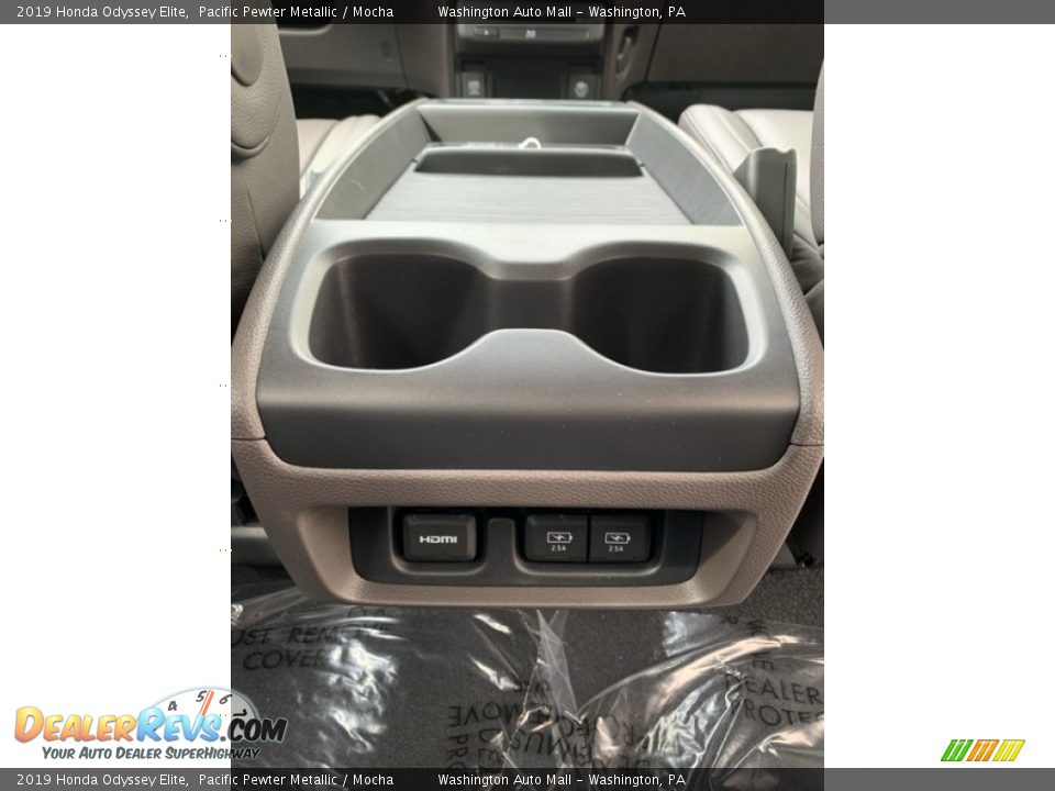 2019 Honda Odyssey Elite Pacific Pewter Metallic / Mocha Photo #27