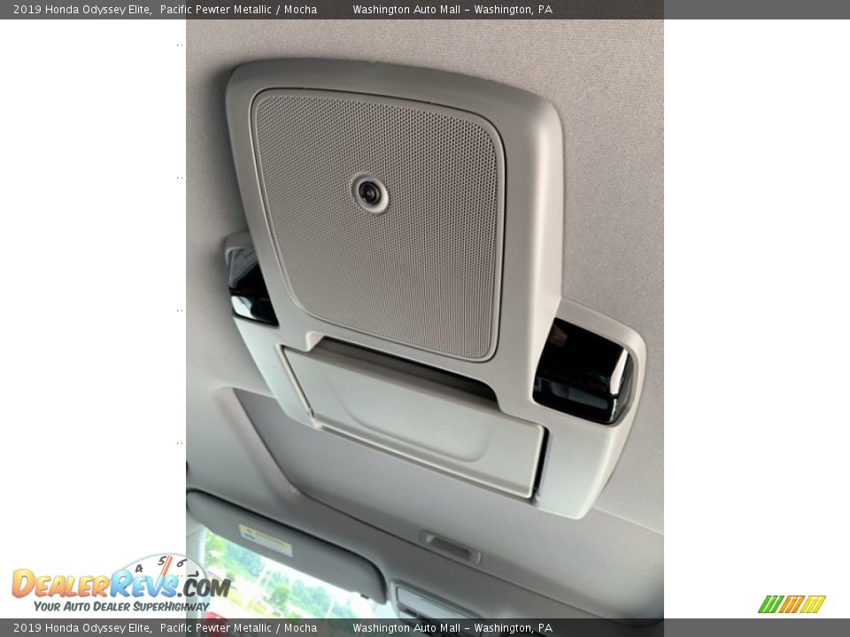 2019 Honda Odyssey Elite Pacific Pewter Metallic / Mocha Photo #28