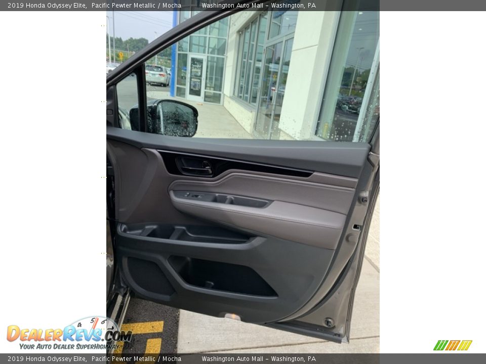 2019 Honda Odyssey Elite Pacific Pewter Metallic / Mocha Photo #32