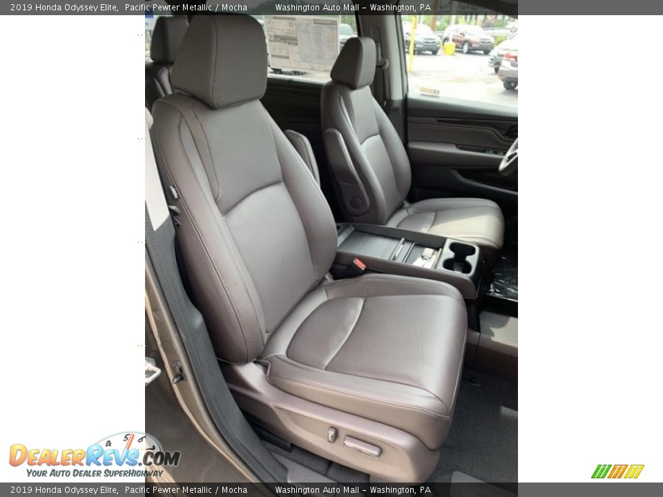 2019 Honda Odyssey Elite Pacific Pewter Metallic / Mocha Photo #33