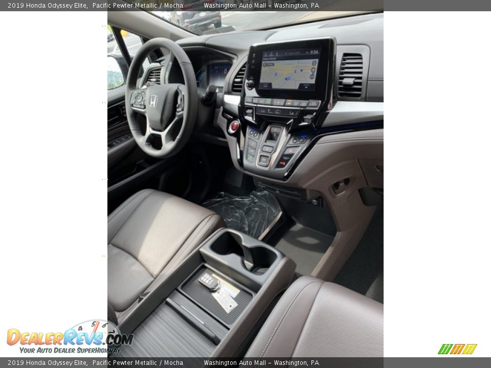 2019 Honda Odyssey Elite Pacific Pewter Metallic / Mocha Photo #34