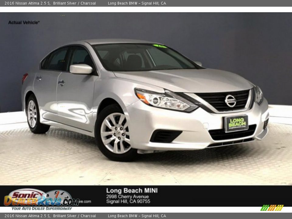 2016 Nissan Altima 2.5 S Brilliant Silver / Charcoal Photo #1