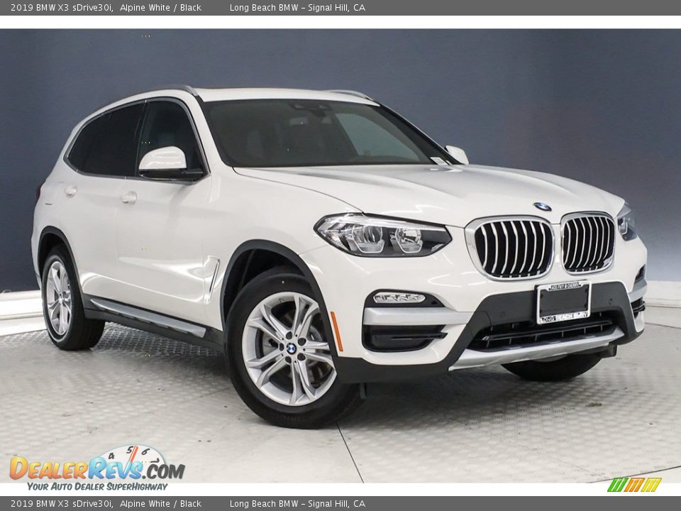 2019 BMW X3 sDrive30i Alpine White / Black Photo #10