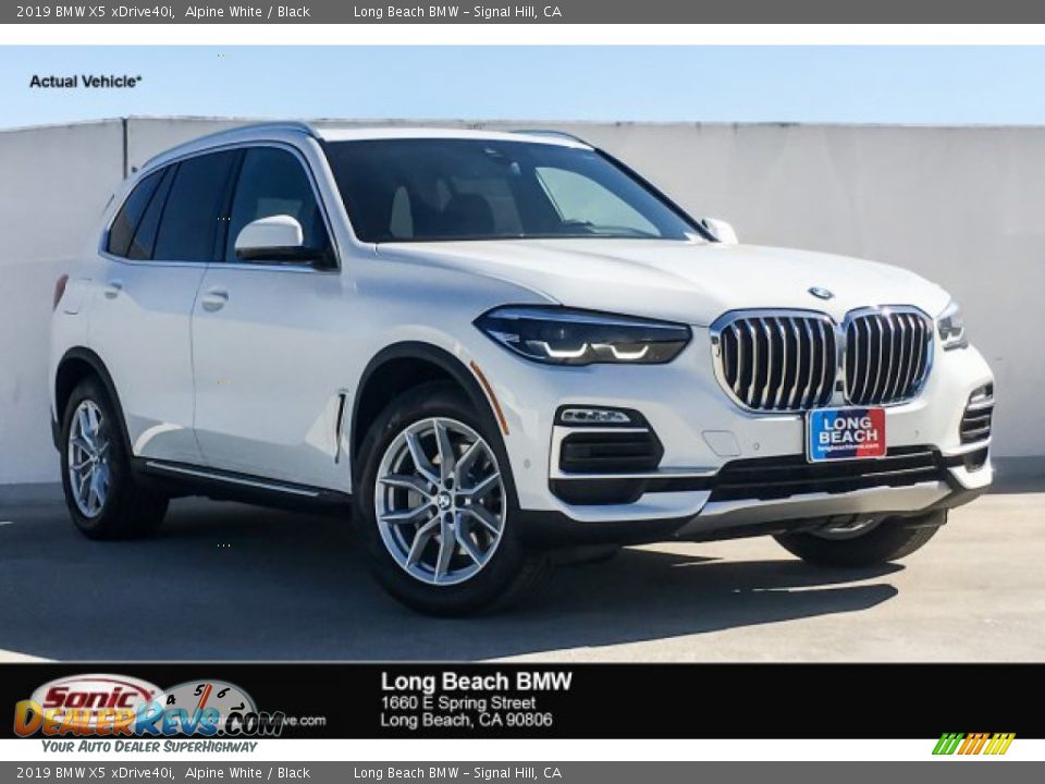 2019 BMW X5 xDrive40i Alpine White / Black Photo #1