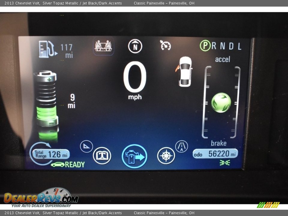 2013 Chevrolet Volt Silver Topaz Metallic / Jet Black/Dark Accents Photo #16