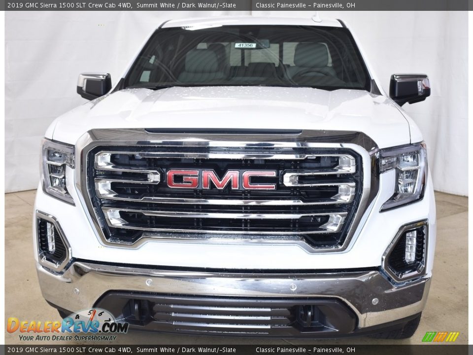 2019 GMC Sierra 1500 SLT Crew Cab 4WD Summit White / Dark Walnut/­Slate Photo #4