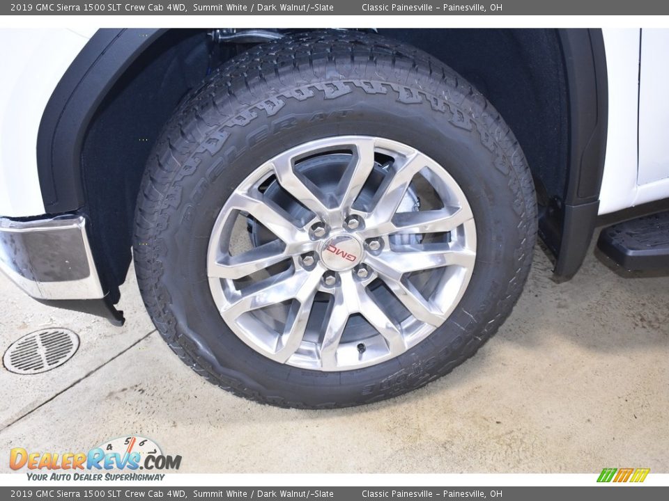 2019 GMC Sierra 1500 SLT Crew Cab 4WD Summit White / Dark Walnut/­Slate Photo #5