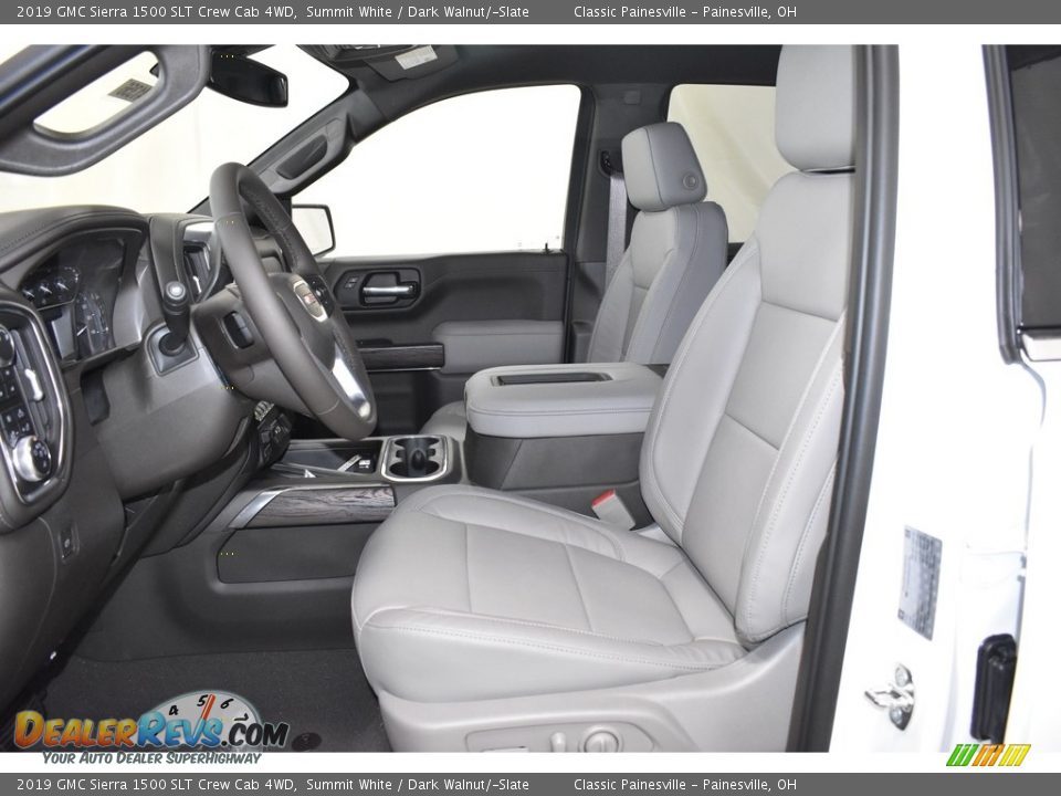 2019 GMC Sierra 1500 SLT Crew Cab 4WD Summit White / Dark Walnut/­Slate Photo #6