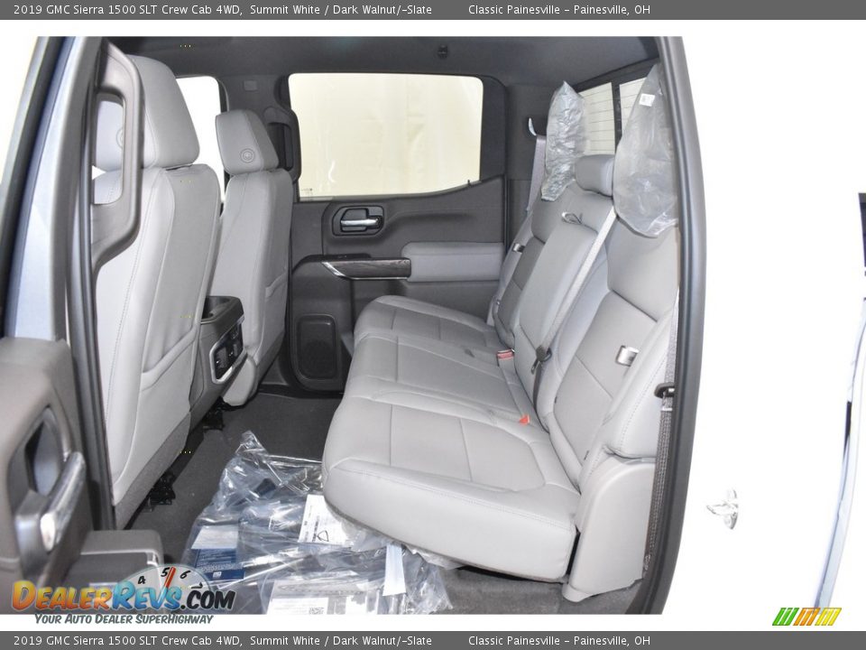 2019 GMC Sierra 1500 SLT Crew Cab 4WD Summit White / Dark Walnut/­Slate Photo #7
