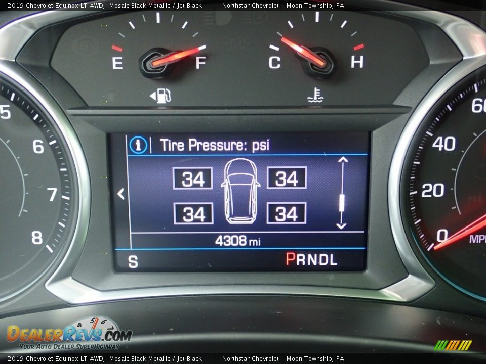 2019 Chevrolet Equinox LT AWD Mosaic Black Metallic / Jet Black Photo #19